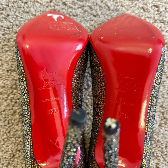Christian Louboutin Pigalle Crystal Swarovski Volcano Strass Heels 37.5 120mm - Picture 14 of 14